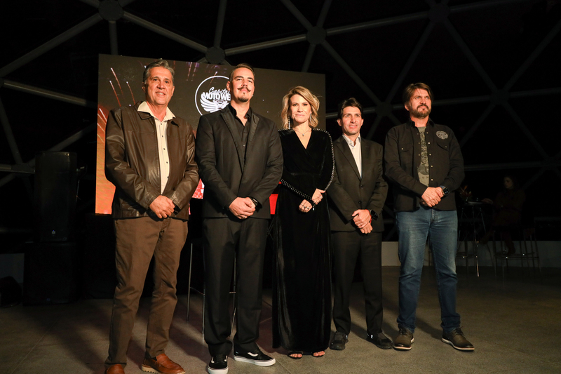Lançamento do Capital Moto Week 2025 contou com a presença do presidente da Novacap, Fernando Leite; do secretário de Turismo, Cristiano Araújo; e do secretário de Cultura e Economia Criativa, Cláudio Abrantes | Foto: Kiko Paz/Novacap