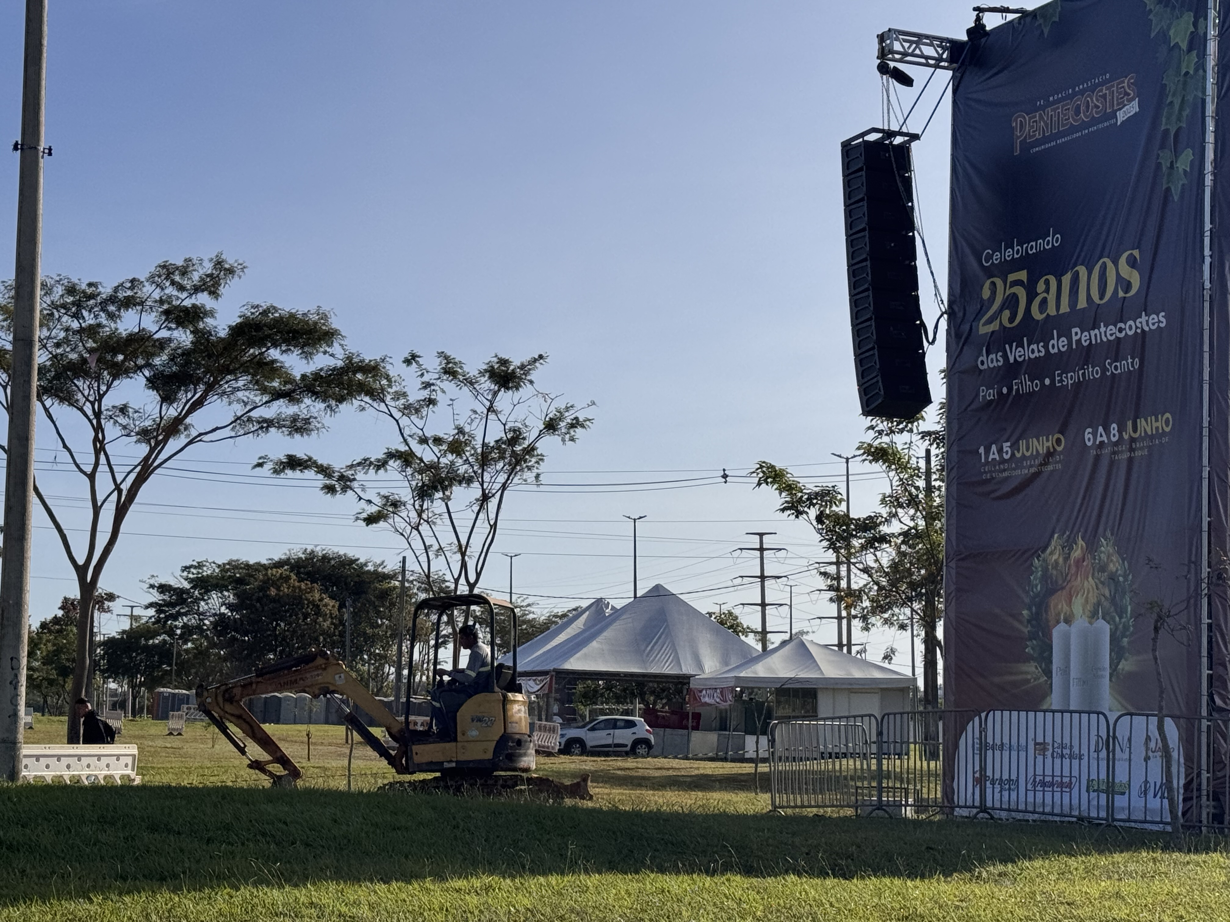 Novacap atuou em toda a área, promovendo melhorias para o local que vai sediar a festividade religiosa | Foto: Divulgação/Novacap